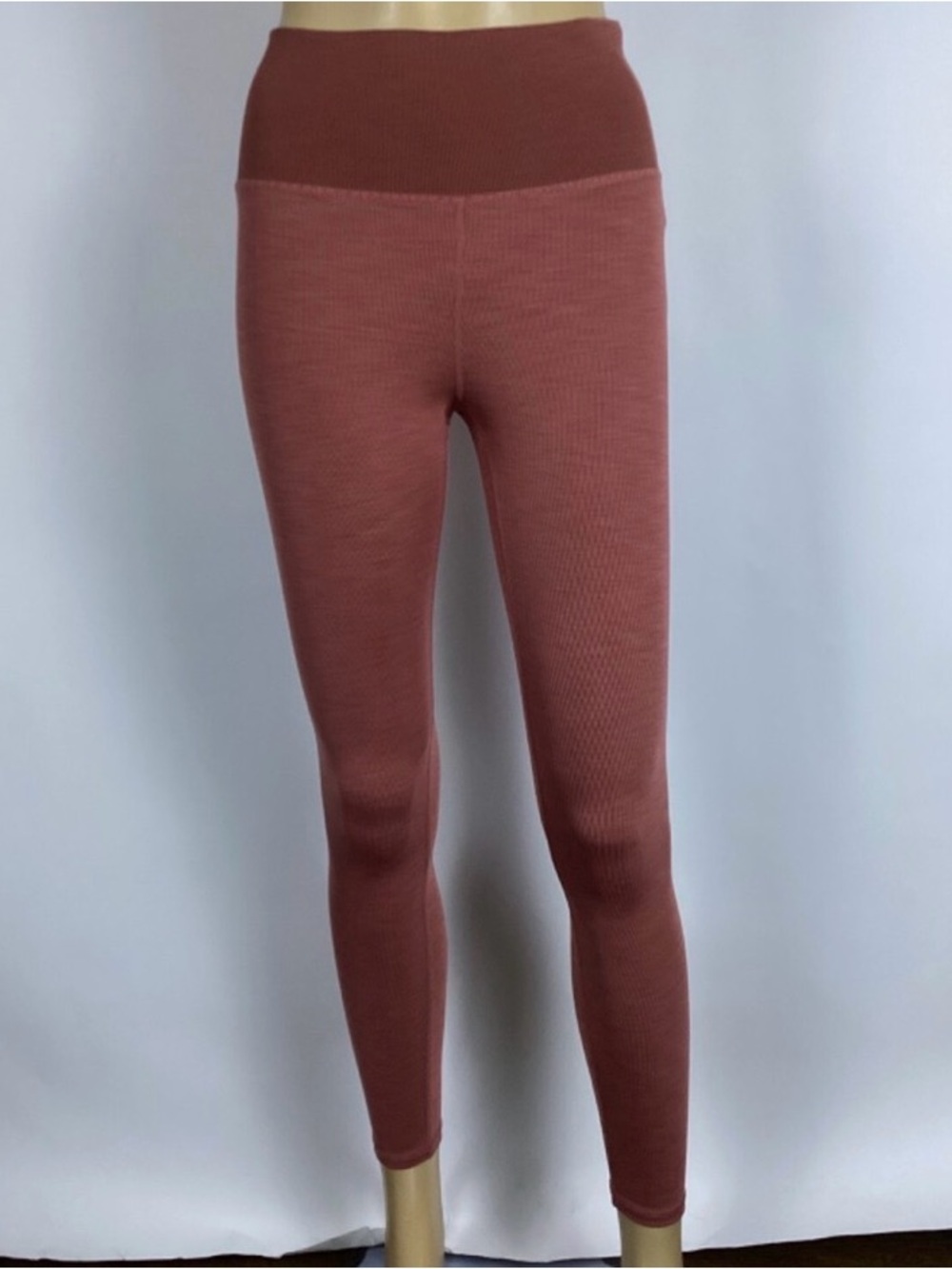 Vuori Clean Elevation Leggings Womens Ribbed Terracotta